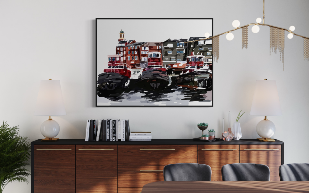 Tugs — Moran Tugboats Canvas Print | Portsmouth NH Wall Art