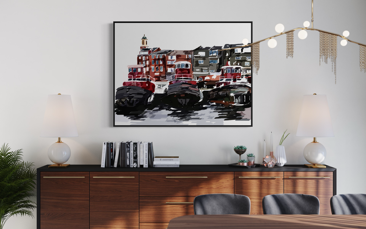 Tugs — Moran Tugboats Canvas Print | Portsmouth NH Wall Art