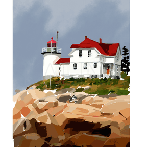 Burnt Coat Lighthouse Canvas