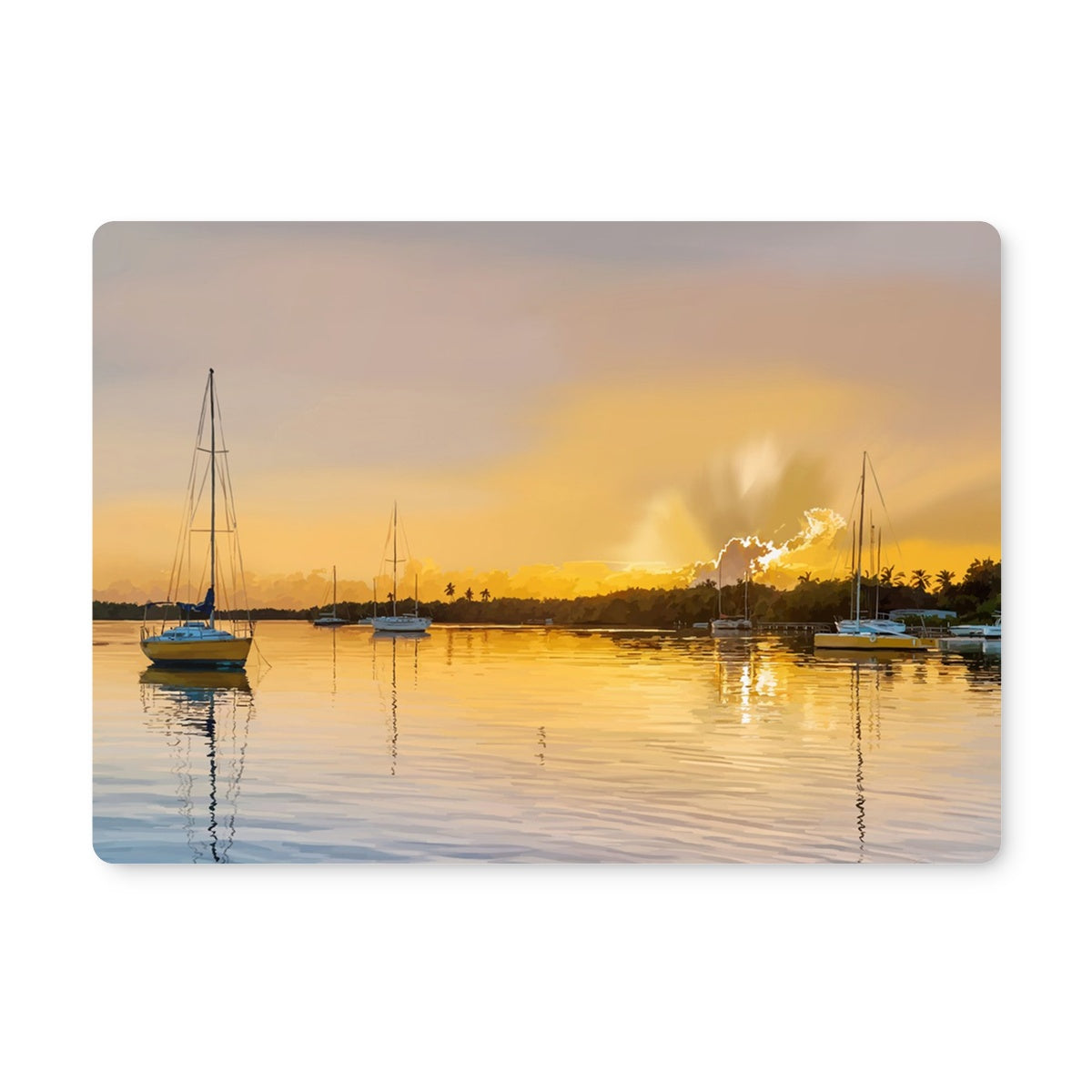 Sunset in Yellow Placemat