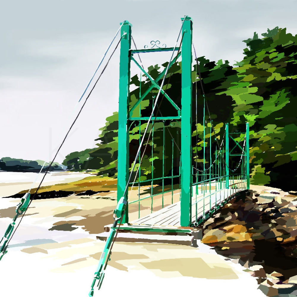 Wiggly Bridge Canvas